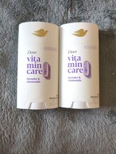  2 Dove Vitamin Care Aluminum Free 72hr Deodorant Lavender Chamomile