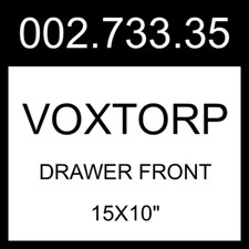 IKEA VOXTORP Drawer Front Matt White 15x10" 002.733.35