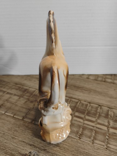 Vintage Prancing Horse Lusterware Ceramic Figurine Statue Brazil MCM Detailed - Picture 3 of 13