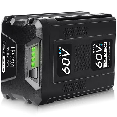 5.0Ah For Greenworks PRO 60V Max Lithium Ion Battery LB60A03 LB60A02 LB60A00 NEW