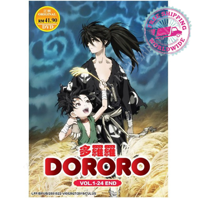 Dororo Complete Anime DVD Episodes 1 - 24 End English Subtitled