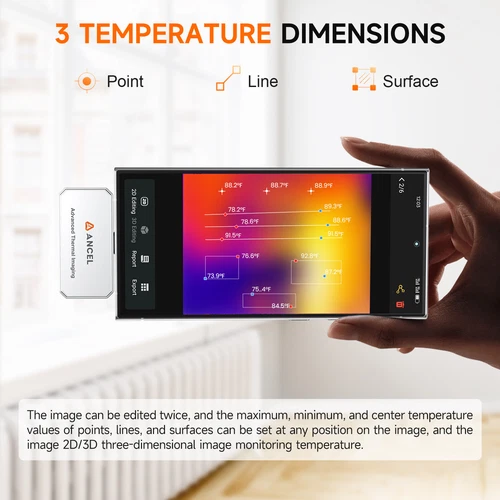 Thermal Imaging Camera IR Resolution 256X192 25Hz Frame Rate Android USB-Type-C - Picture 4 of 19