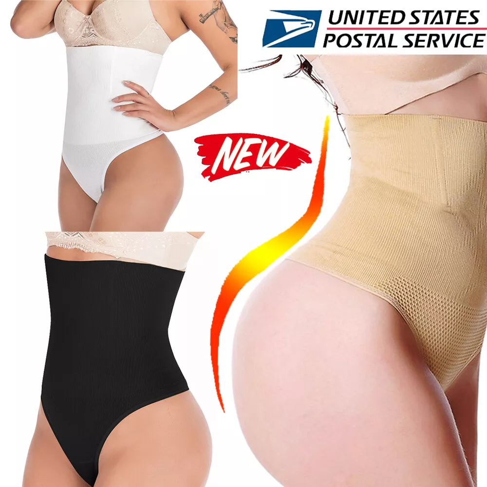 Women's Basic High-Waist Shapers Trainer Tummy Control Thong Panty