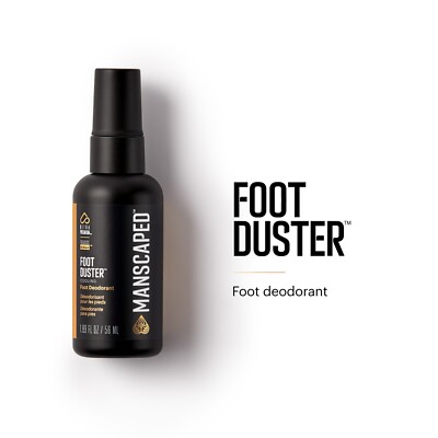MANSCAPED  The Foot Duster , Mens Cooling Foot Deodorant Spray with Tea Tree Oil