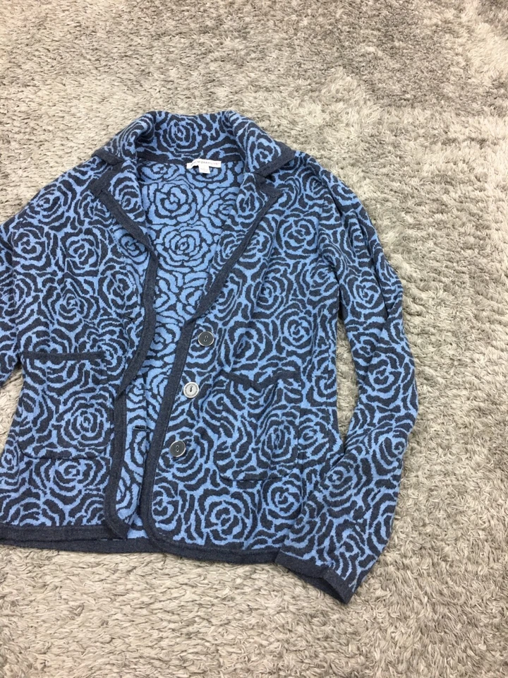 Isaac Mizrahi ¡EN VIVO! Suéter con botones para mujer talla pequeña chaqueta cárdigan algodón Foto 2 de 4