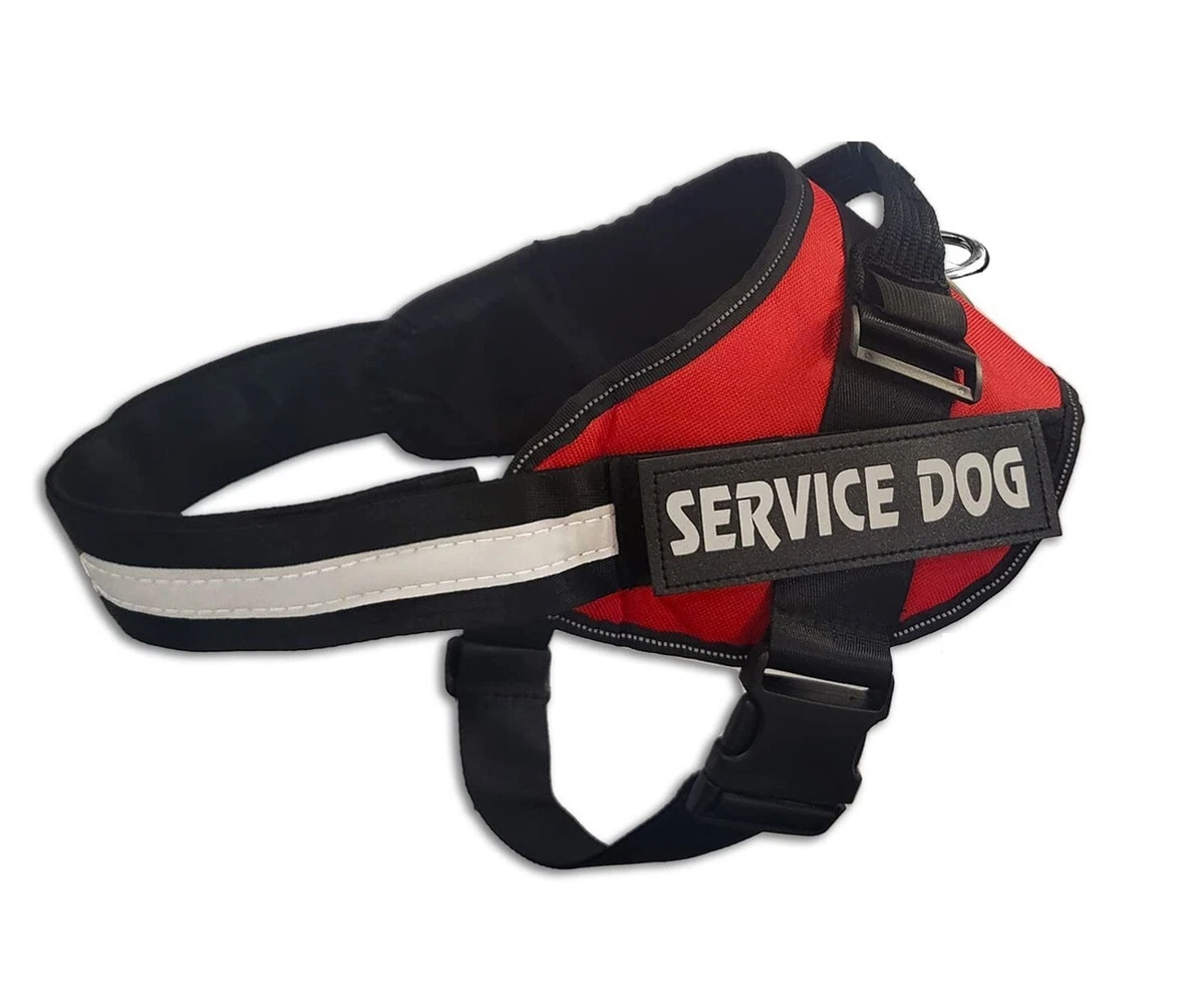 Service Dog Harness Vest XS S M L XL Patches ID Card Dog Tag Set