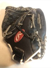 Rawlings Renegade R125BGB Softball/Baseball Mitt Glove Black 12.5" RHT Right