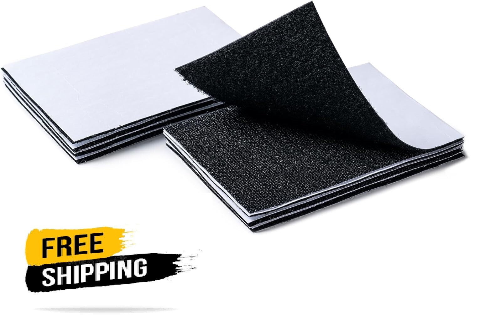 8 Sets Heavy Duty Hook & Loop Adhesive Strips: Sticky Back Fastener 4X6 