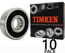 10PACK TIMKEN 6200-2RS 10X30X9MM Double Rubber Seal Bearings 6200RS