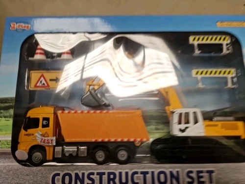 Die Cast Metal Excavator toy set Truck Lorry Construction toys diggers digger - Picture 3 of 9