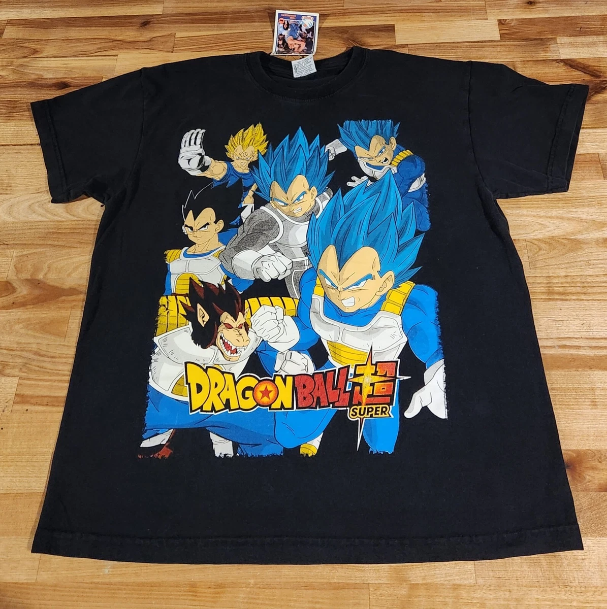 DBZ mexican Dragon Ball Z Vegeta Anime Super Saiyan T shirt Size
