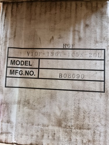 Hof Hydraulic Vane Pump - V10F-1S6T-1C5K-20L - Picture 3 of 3