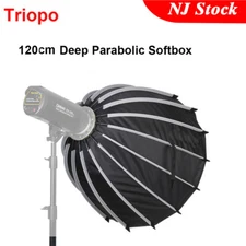 US Triopo Portable 120cm 47.2inch Deep Parabolic Softbox Bowens for Studio Flash