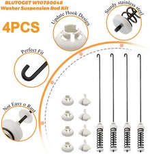 W10780048 Washer Suspension Rod Kit Damper Assembly for Whirlpool Kenmore 4Pcs