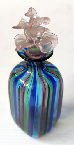 Flask Of Perfume Glass Blown Zanfirico Murano 1950 - Picture 8 of 8