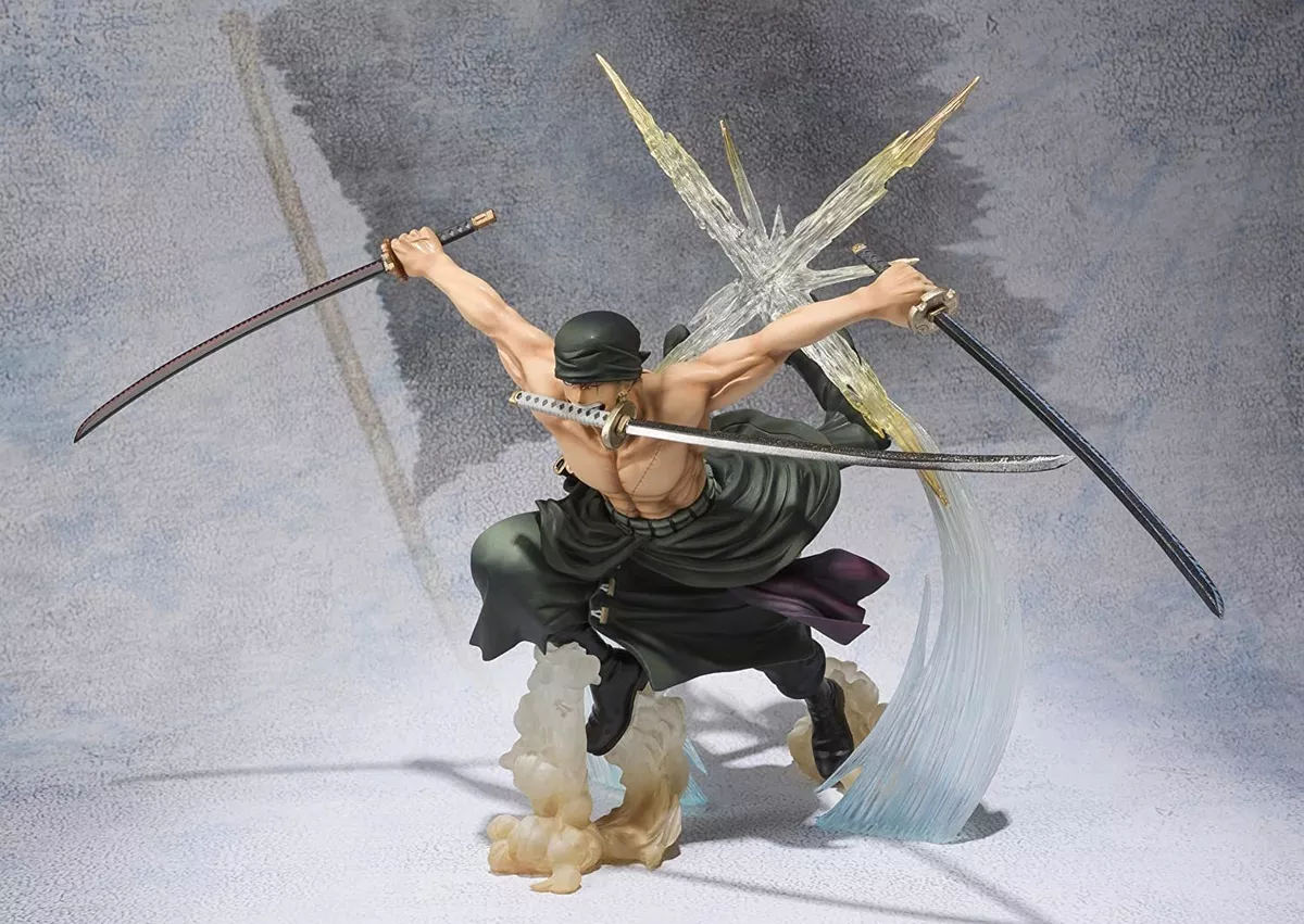 Bandai One Piece Figuarts ZERO Roronoa Zoro Battle Ver. Rengoku Onigiri  Figure