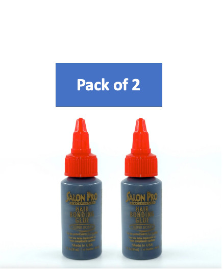 Salon Pro Hair Extension Bonding Glue 1 Fl oz (30ML) BLACK GLUE X 2