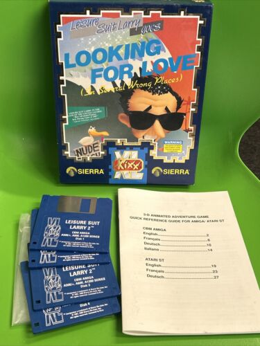 COMMODORE AMIGA GAME LEISURE SUIT LARRY 2 LOOKING FOR LOVE - TESTED + WARRANTY - Photo 1/12