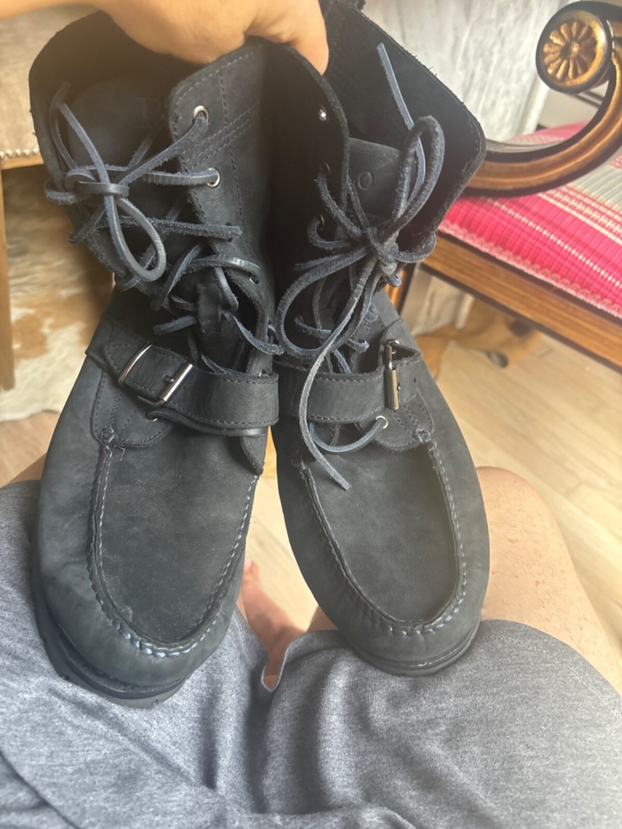 Polo Ralph Lauren Country Mid High Ranger Black Suede Polo Ralph Lauren Country Mid High Ranger Black Suede