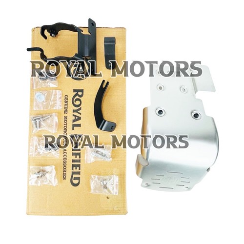 Genuine Royal Enfield "SUMP GUARD, SILVER" For Classic 350/500 & Bullet 350/500 - Picture 8 of 18