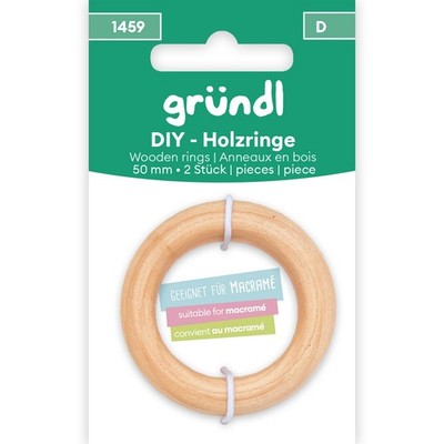 DIY HOLZRINGE  Gründl Ringe 2 STÜCK 50 MM NEU