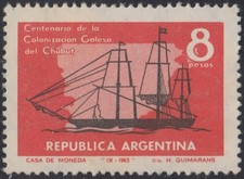 Argentina 719 1965 100° De La Ankunft Der Gallois A Chubut MH