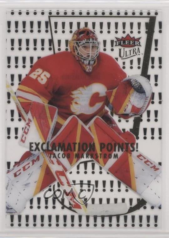 2021-22 Upper Deck Fleer Ultra Exclamation Points Gold Jacob Markstrom #EP-18