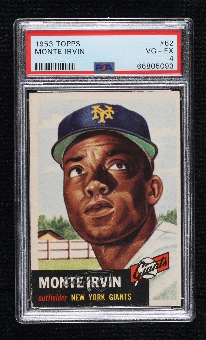 1953 Topps Monte Irvin #62 PSA 4 HOF