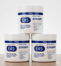 Image of E45 dermatological moisturising cream tub 350g X 3