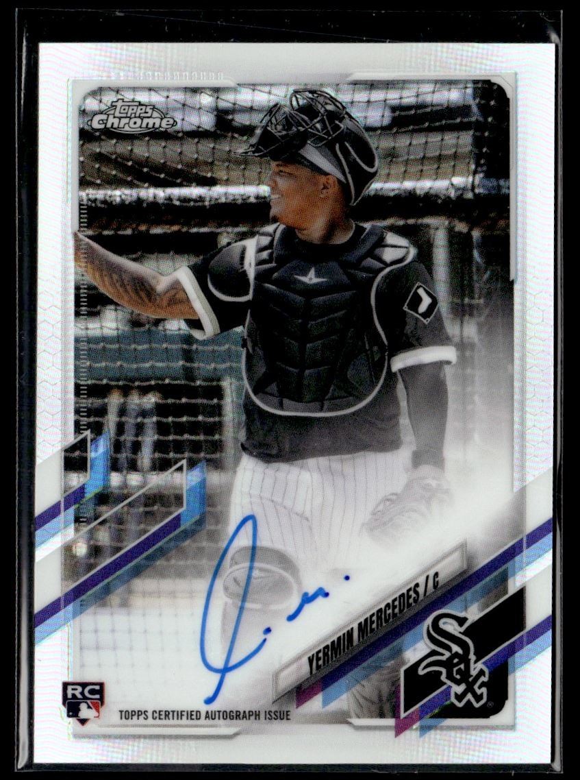 2021 Topps Chrome Rookie Autographs Refractor Yermin Mercedes Auto 428/499