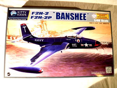 1/48 Kitty Hawk USN USMC F2H - 2 / F2H 2P Banshee Markings 4/4 PE Parts #80131