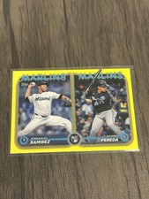 2024 Topps #US185 Rookie Combos Jhonny Pereda, Emmanuel Ramirez Yellow Border.
