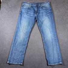 Levi 559 Relaxed Straight Jeans Mens 36x30 Blue Denim Stretch Casual Loose Fit