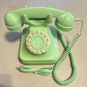 Polyconcept Grand Phone Light Green Retro Corded Telephone Tone/Pulse Control