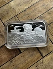 Eye Coindy Enamels / Black Hand Bullion Tiki Surfer 1oz .999 Fine Silver Bar