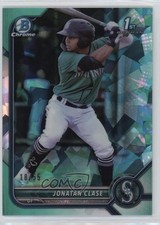 2022 Bowman Sapphire Chrome Prospects Aqua 18/55 Jonatan Clase #BCP-118 0z4u