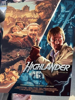 Highlander Poster   There Can Be Only One Classic Movie Art Print Decor