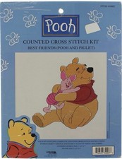 Winnie the Pooh Counted Cross Stitch Kit Best Friends Pooh Piglet