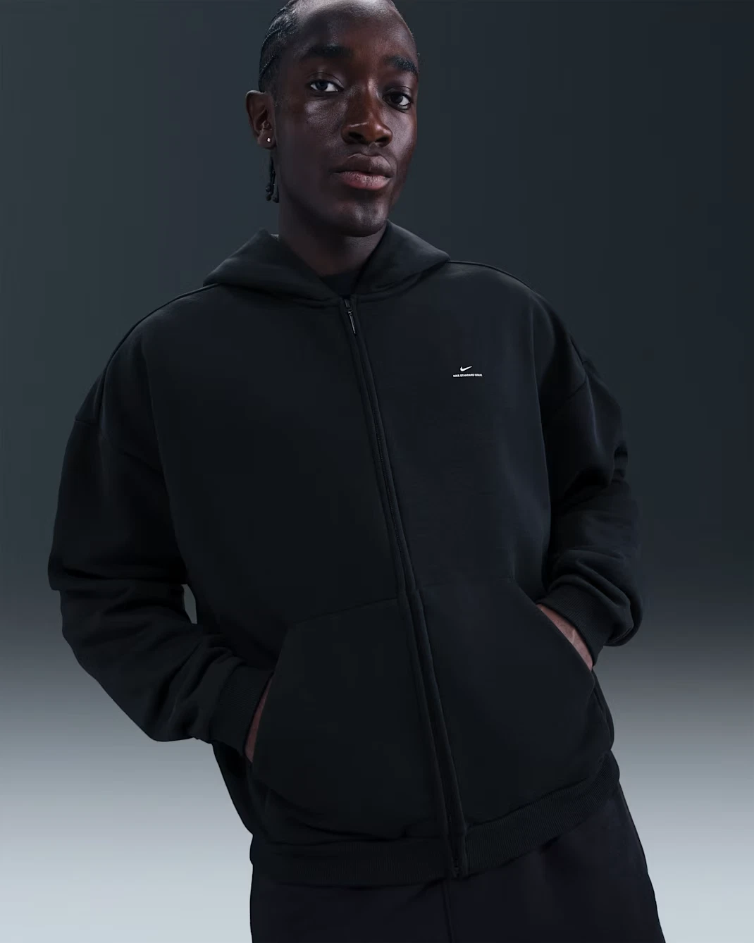 Nike Standard Issue Men's Therma-FIT Full-Zip Basketball Hoodie
