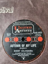 Bobby Goldsboro "Autumn Of My Life" 1968 UNITED ARTISTS Oz 7"45rpm