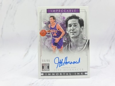 2018-19 Panini Impeccable Basketball Immortal Ink Jeff Hornacek 59/99 Auto