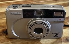 Minolta Riva Zoom 90 Date 35mm Point Shoot Film Camera READ