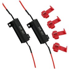 50w 6ohm Load Resistor For Fix Led Bulb Fast Hyper Flash Turn 2 Pcs Black 50w 6ohm Load Resistor For Fix Led Bulb Fast Hyper Flash Turn 2 Pcs Black