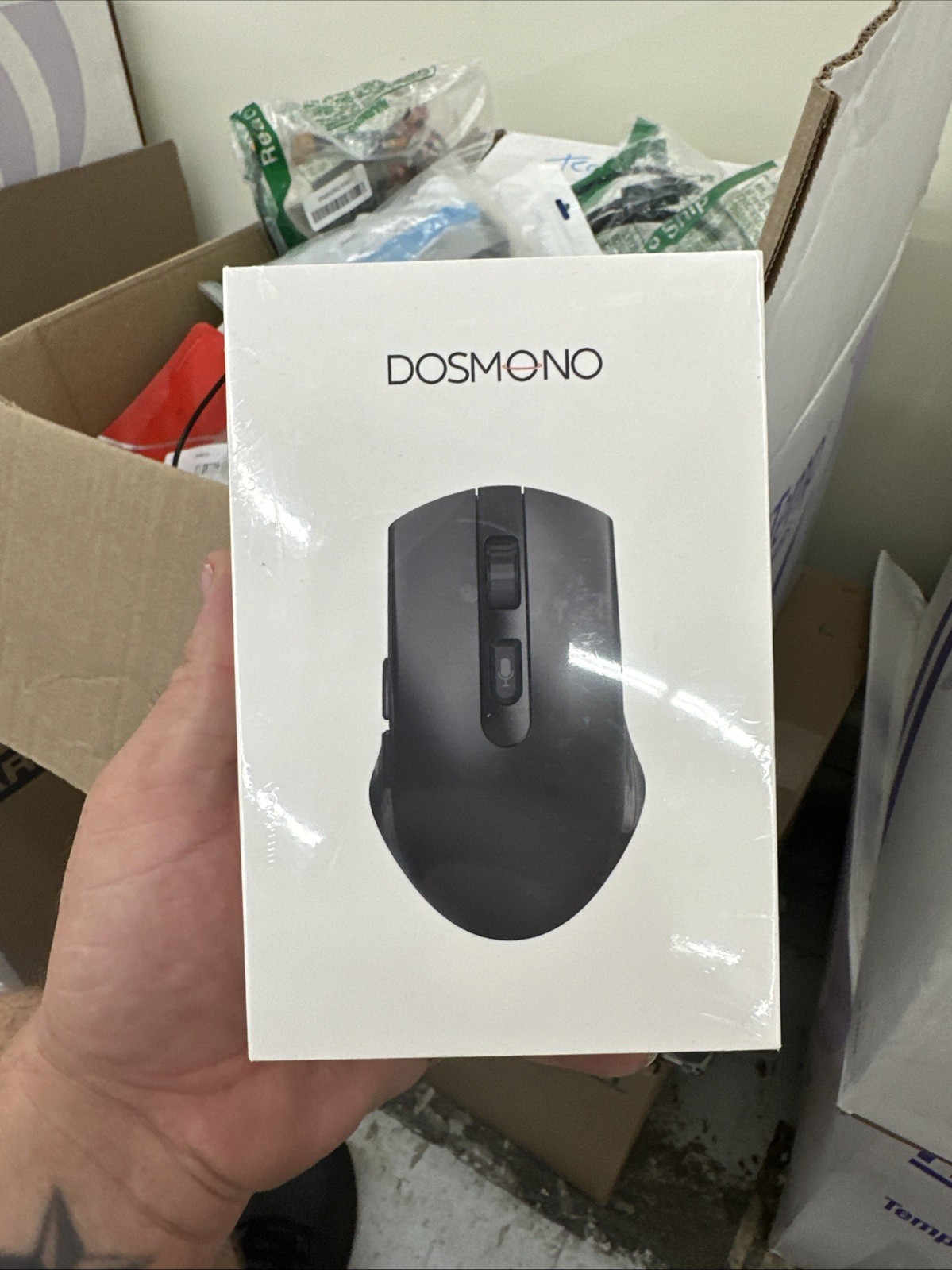 Dosmono Ergonomic Wireless Mouse with Silent Click for Laptop & PC