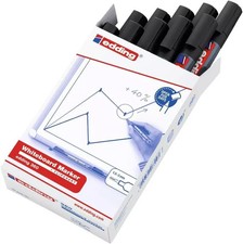 Edding 360 Whiteboard Flipchart Pack of 10 bullet tip marker 1.5-3 mm BLACK VAT
