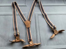 Vintage ‘1940s STYLE’ Child Sized Striped Blue Evacuee Vibe Braces