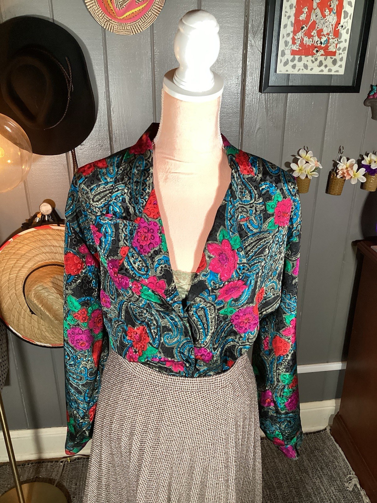 SAINT LAURENT Camicetta media vintage Yves St. Clair