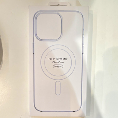 Apple iPhone 15 Pro Max Clear Case Magnet Schutzhülle - Transparent Kunststoff
