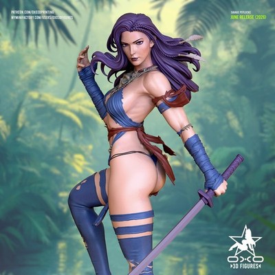1:6 Psylocke Savage X-Men Fan Art UNPAINTED High Quality Garage Kit