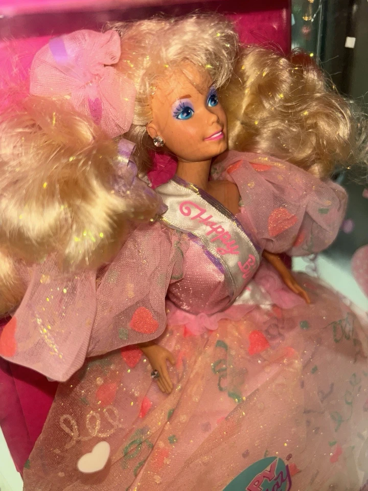 Barbie Mattel #7913 - 1990 feliz cumpleaños en caja original Foto 2 de 4